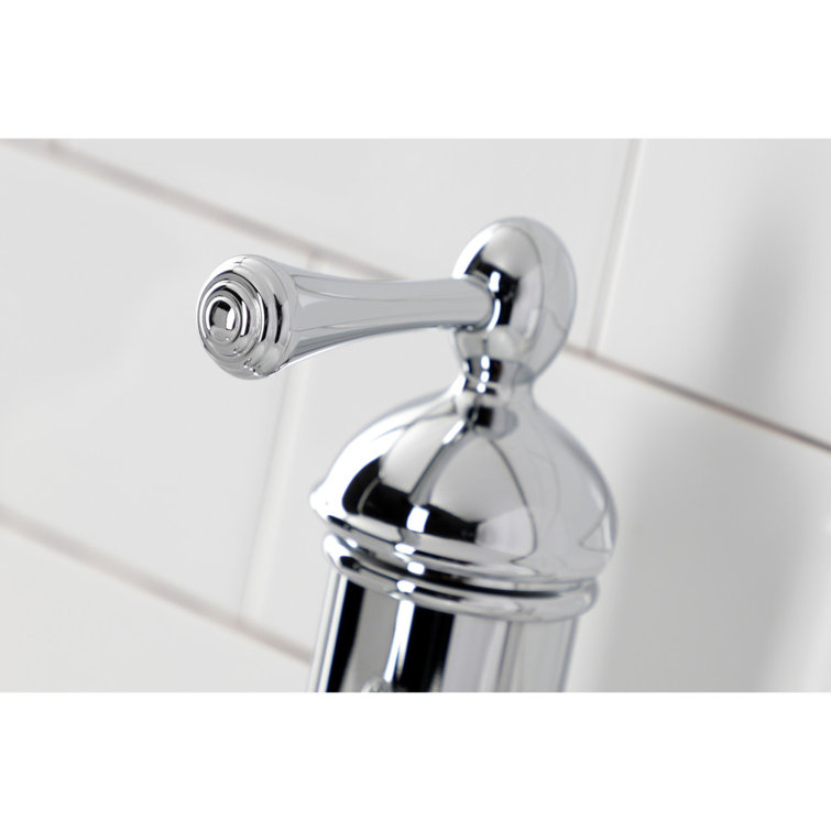 Polished Chrome Single-Handle Bathroom Faucet with Brass Pop-Up