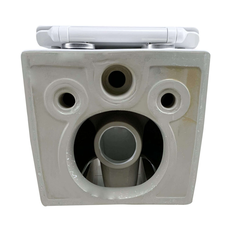 White High Efficiency Wall Mounted Dual Flush Toilet with Soft-Close Seat