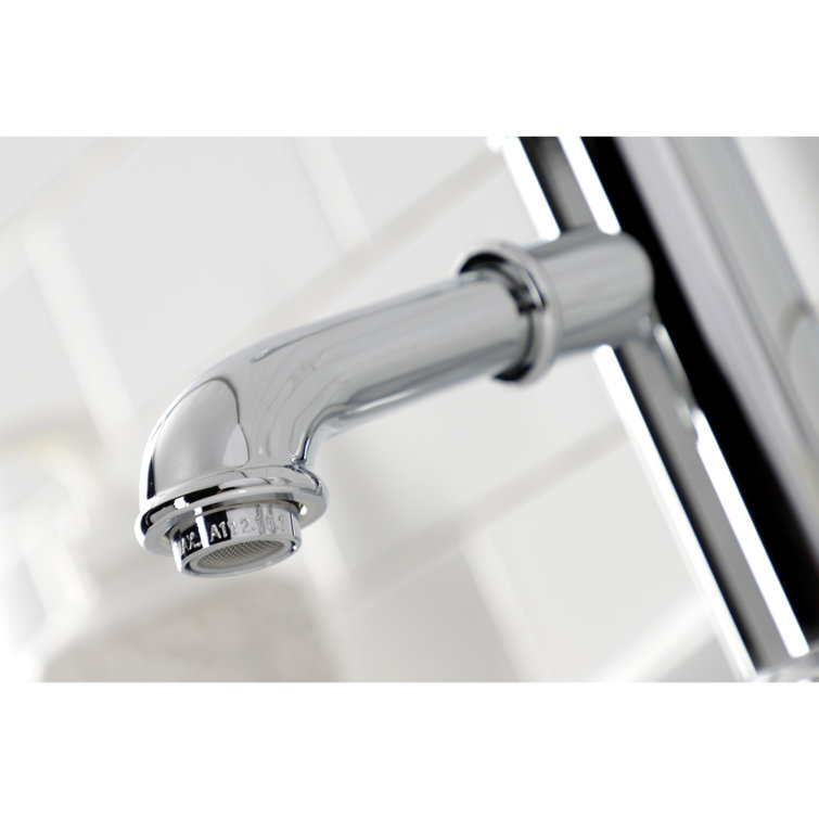 Polished Chrome Single-Handle Bathroom Faucet with Brass Pop-Up