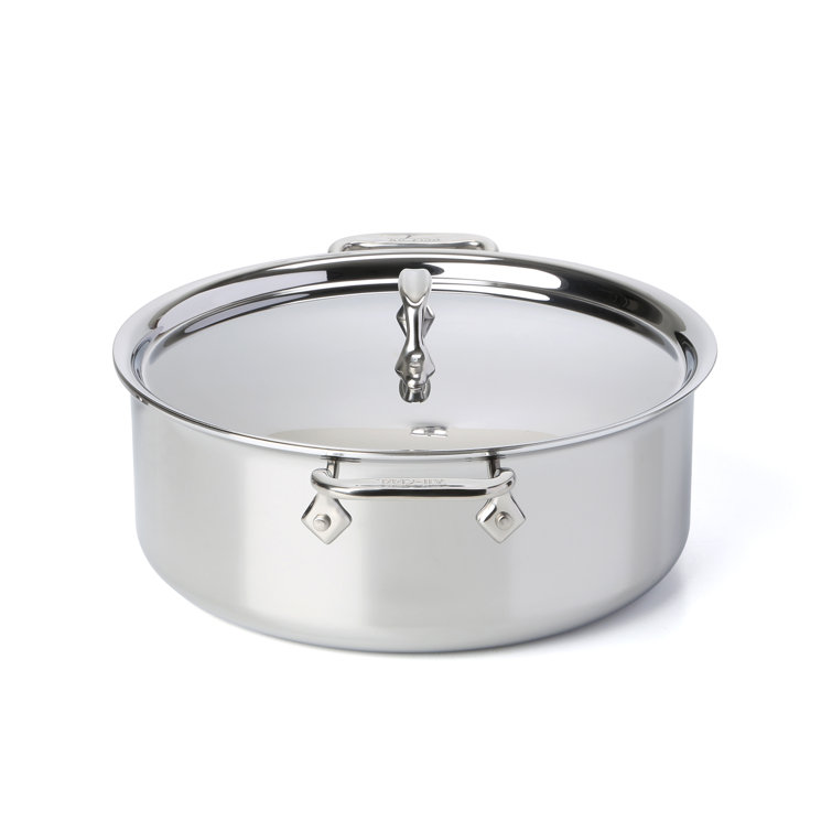 All-Clad 8-Quart Stainless Steel Stockpot with Lid for Induction