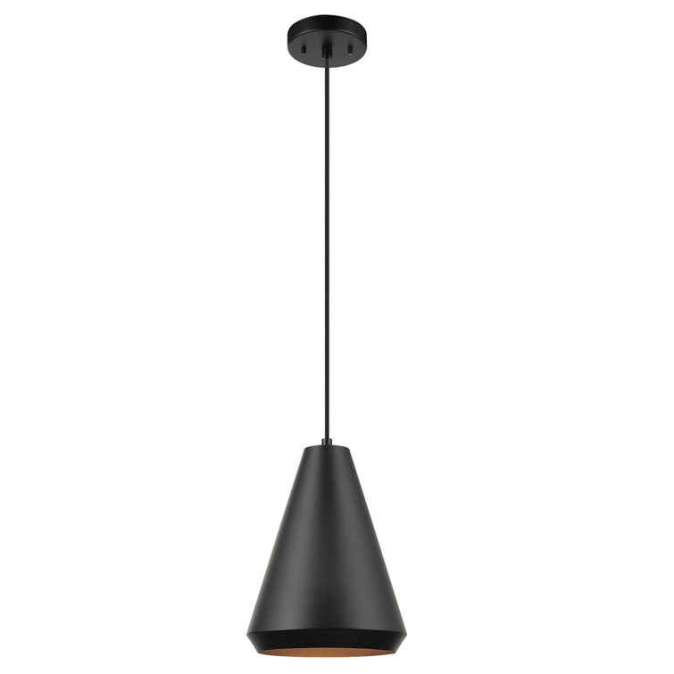 Harvey Matte Black Mini Pendant Light with LED Option