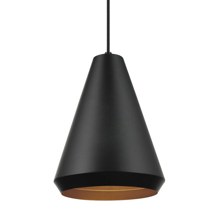 Harvey Matte Black Mini Pendant Light with LED Option