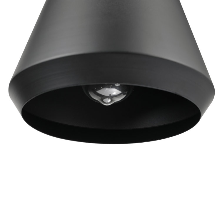 Harvey Matte Black Mini Pendant Light with LED Option