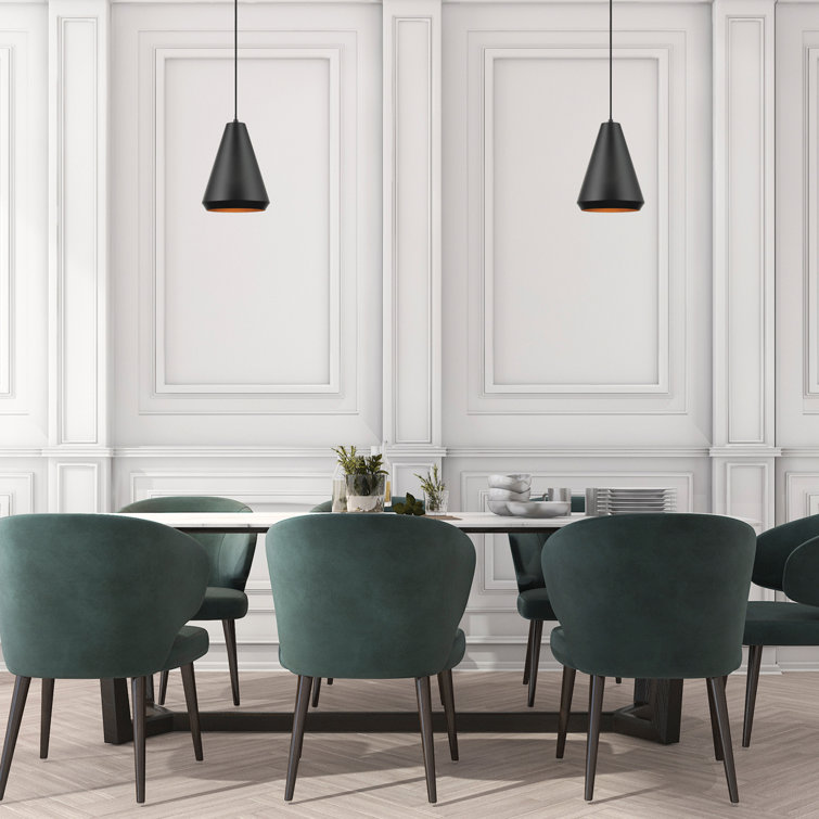 Harvey Matte Black Mini Pendant Light with LED Option