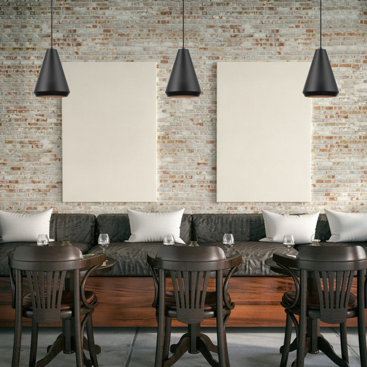 Harvey Matte Black Mini Pendant Light with LED Option