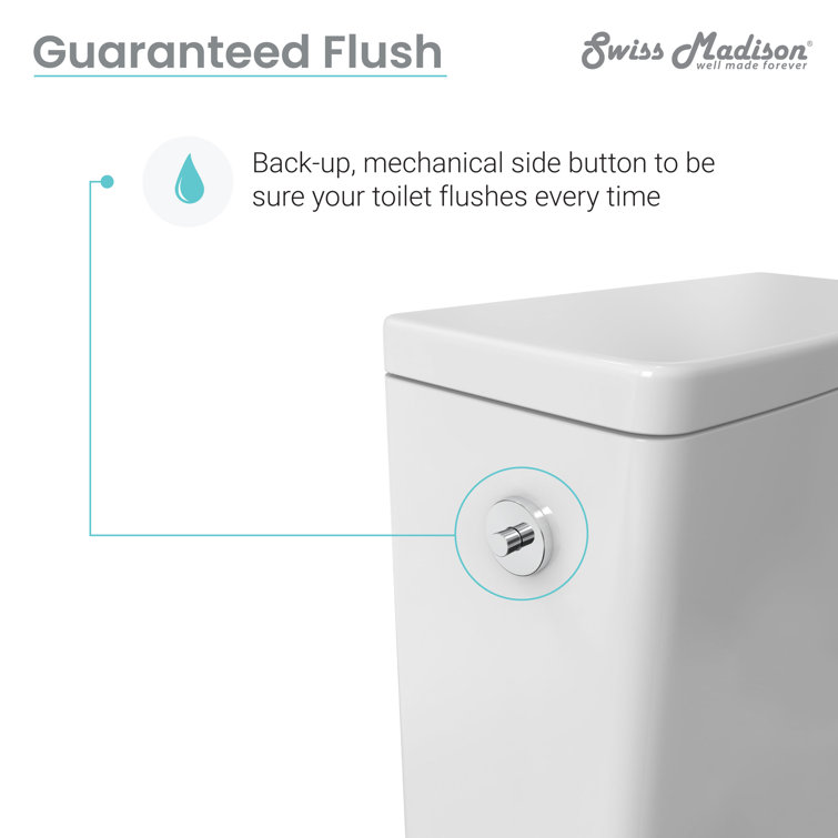 White High Efficiency Touchless Dual Flush One-Piece Toilet