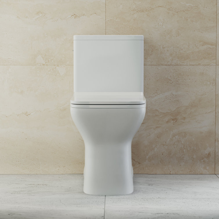 White High Efficiency Touchless Dual Flush One-Piece Toilet