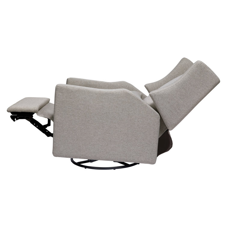 Eco-Weave Grey Performance Swivel Reclining Armchair with USB