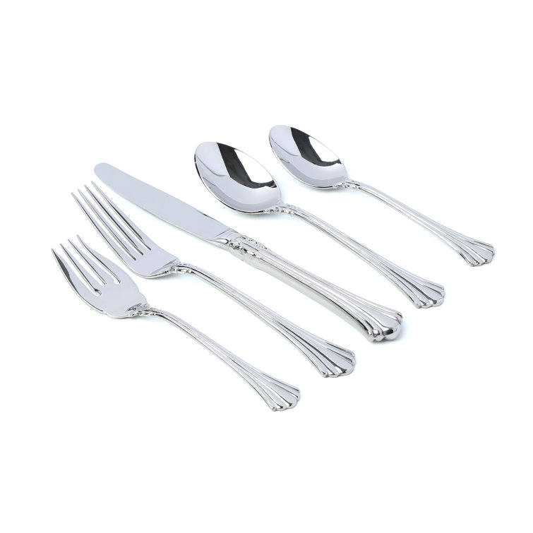 Elegant Stainless Steel 5-Piece Flatware Place Setting