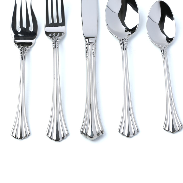 Elegant Stainless Steel 5-Piece Flatware Place Setting
