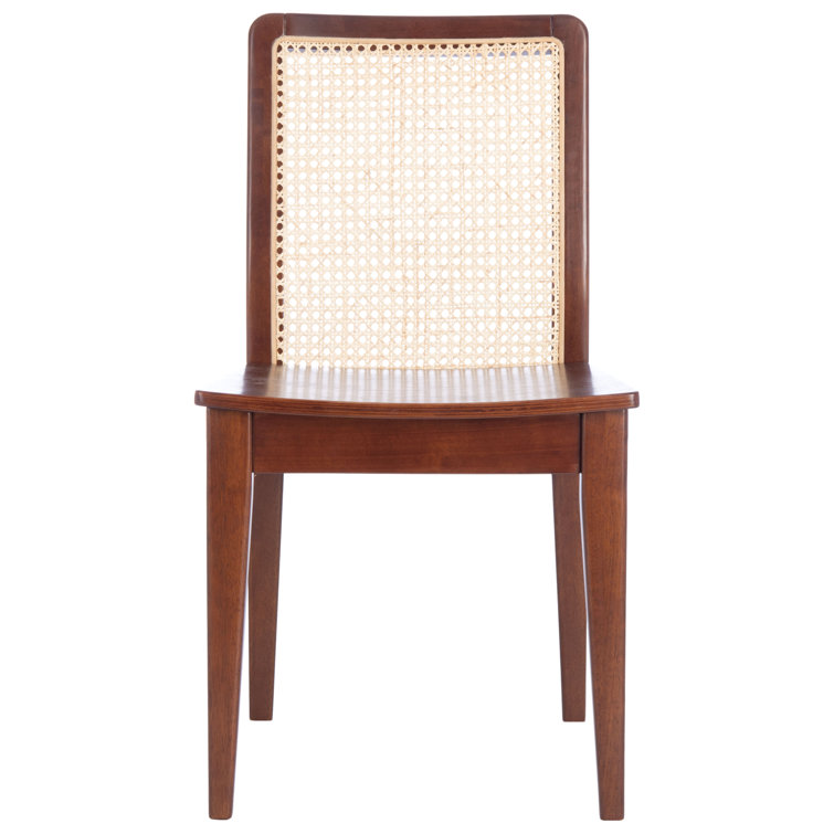 Benicio Coastal Dark Brown Rattan Dining Chair Set