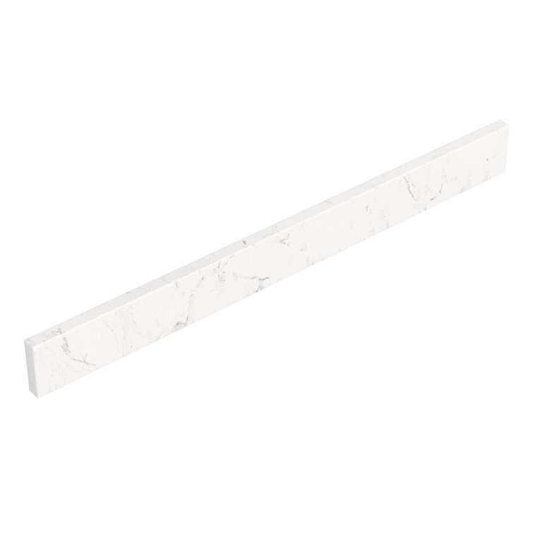 30 Inch Light-Vein Carrara Cultured Marble Backsplash