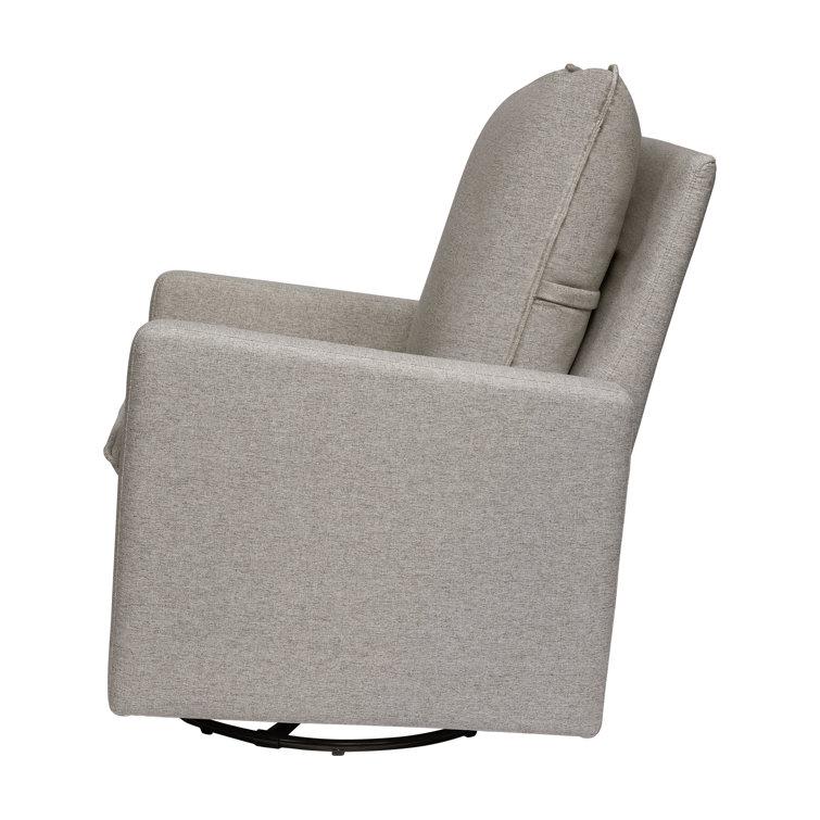 Cali 30" Performance Grey Eco-Weave Pillowback Swivel Glider