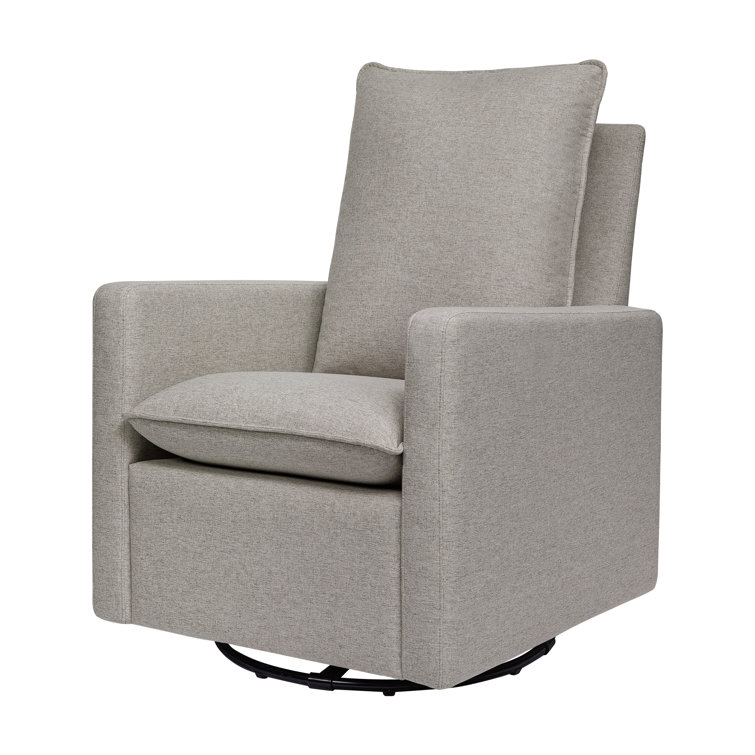 Cali 30" Performance Grey Eco-Weave Pillowback Swivel Glider