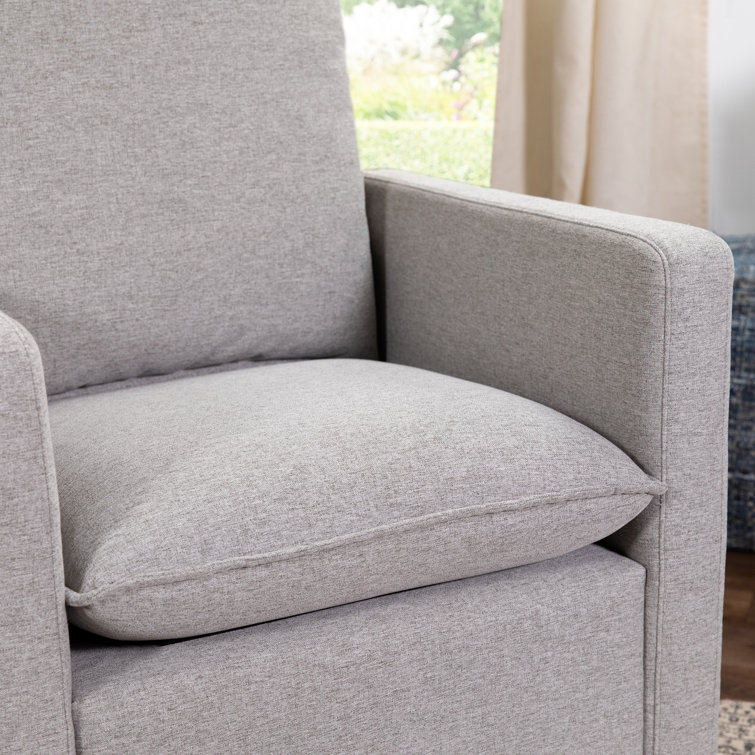 Cali 30" Performance Grey Eco-Weave Pillowback Swivel Glider