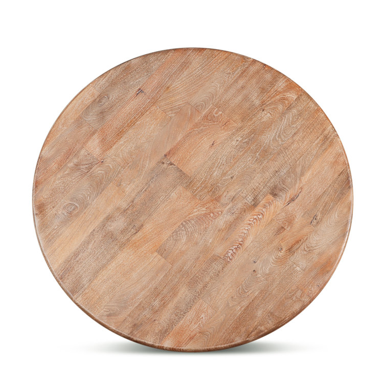 48" Round Reclaimed Wood Farmhouse Dining Table
