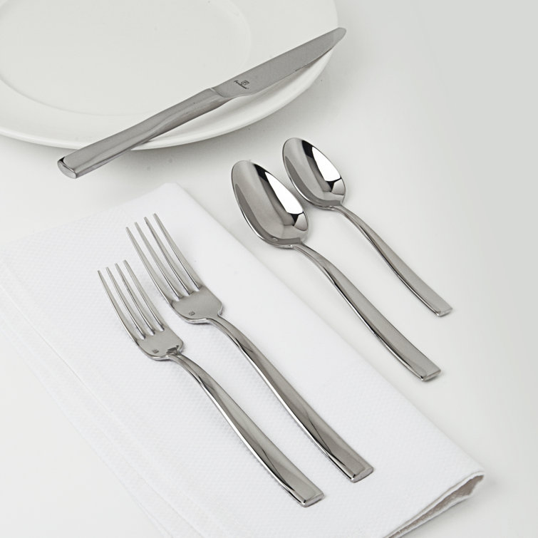 Catana Polished Stainless Steel 5-Piece Flatware Set