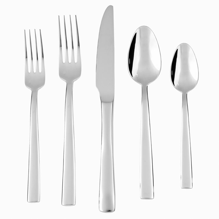 Catana Polished Stainless Steel 5-Piece Flatware Set