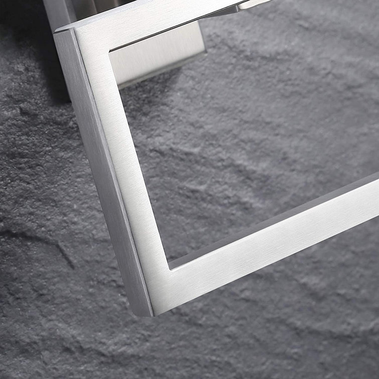 Brushed Nickel Wall Mounted Square Toilet Paper Holder