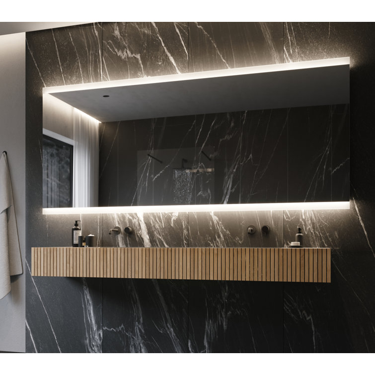 Paris Rectangular Frameless Vanity LED Mirror 45"x100"