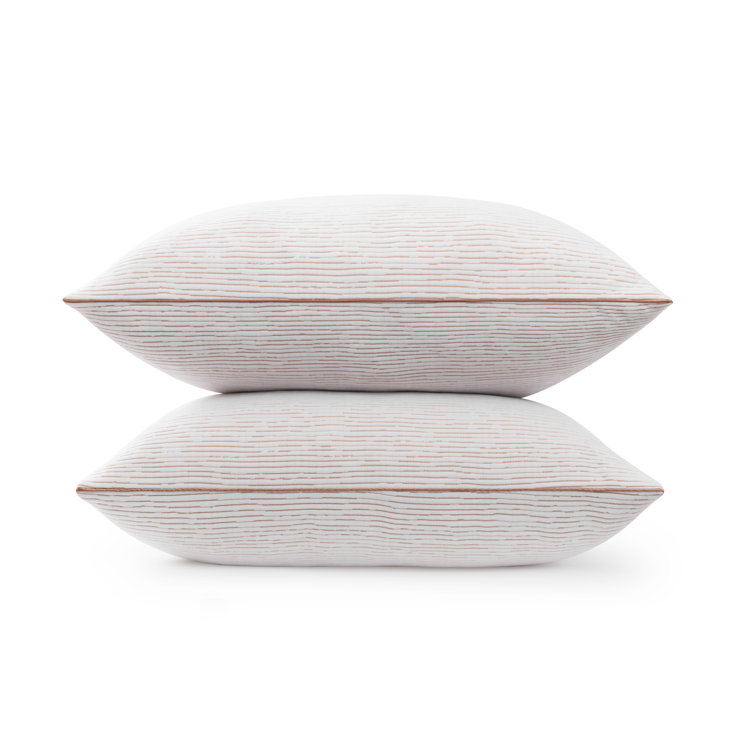 Copper Infused Memory Foam Jumbo Support Pillow Set