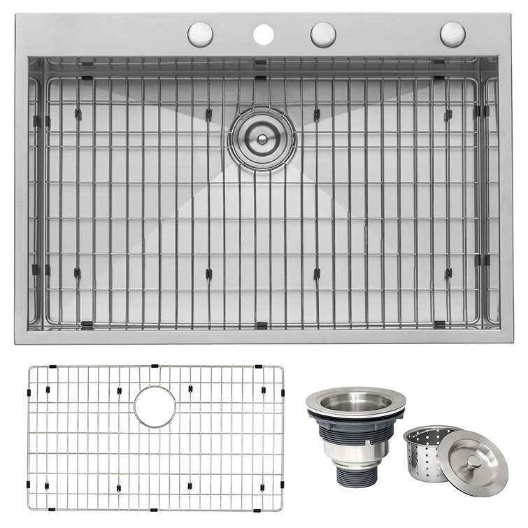 Ruvati 33 x 22 Inch Stainless Steel Drop-In Kitchen Sink