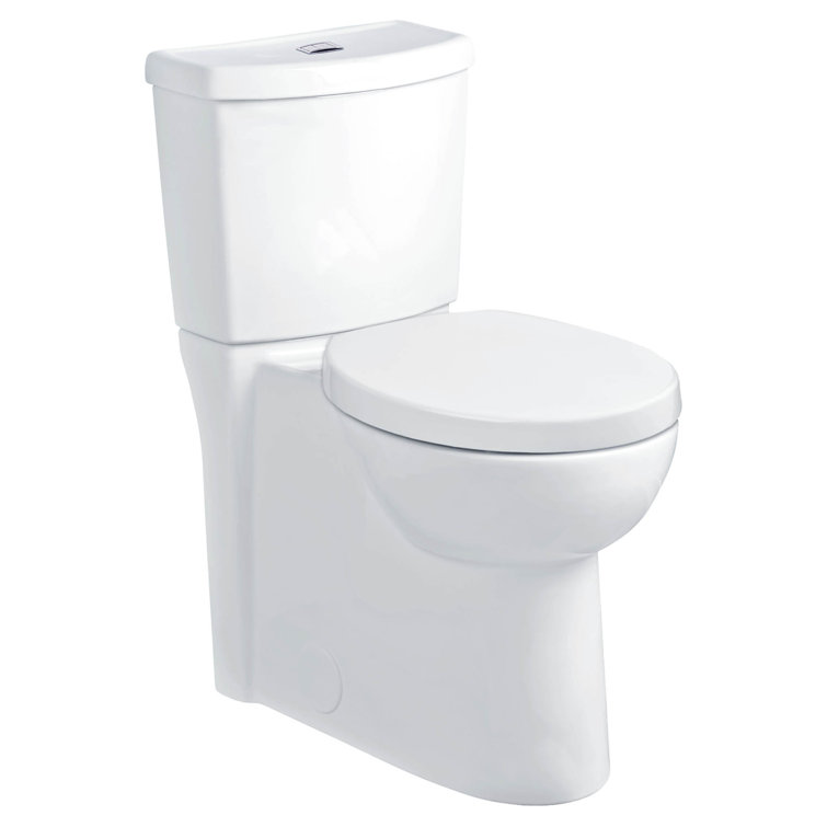 White Round Dual Flush High Efficiency Two-Piece Toilet