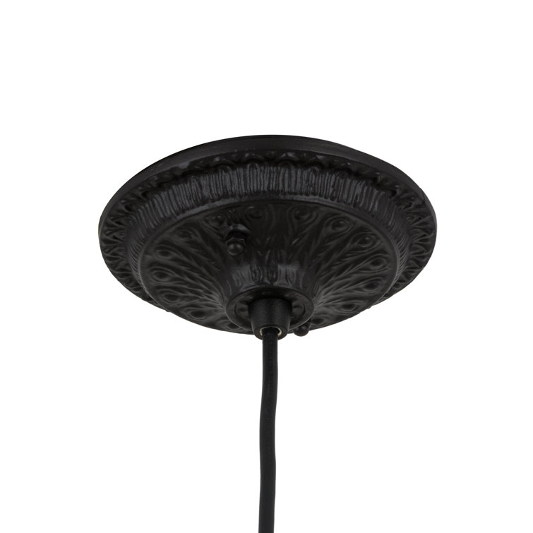 Willow Mini Jadestone 8" LED Island Pendant in Green/Beige/Black