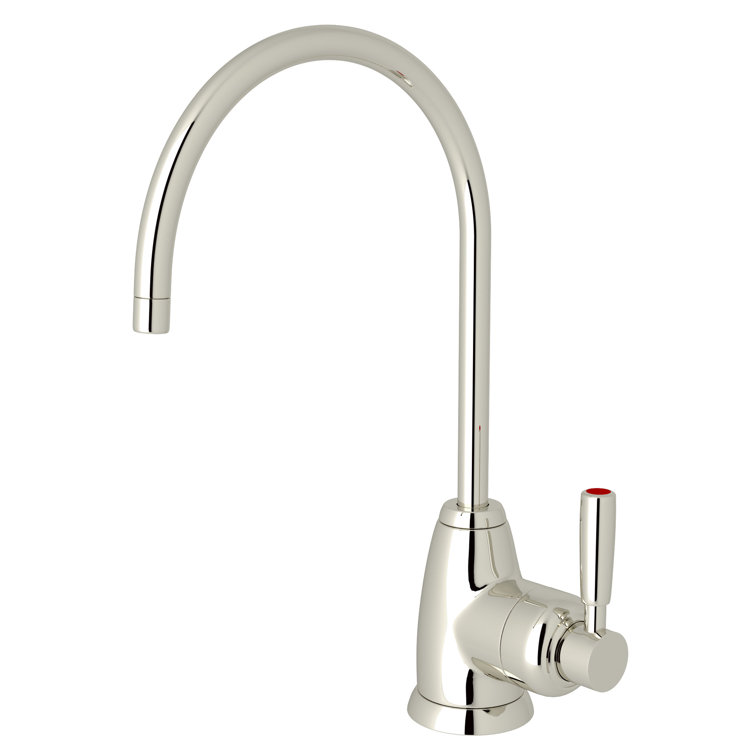 Polished Nickel Modern Single Hole Kitchen Faucet