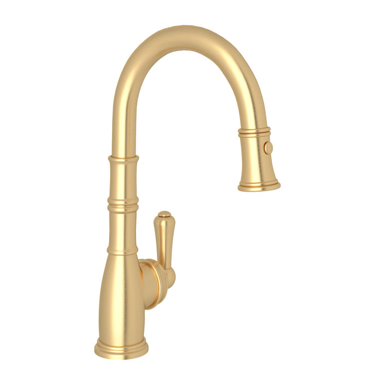 Polished Nickel Brass Pull-Out Spray Bar Faucet