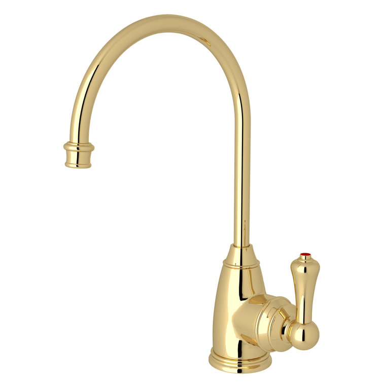 Polished Nickel Brass Single Hole Kitchen Faucet