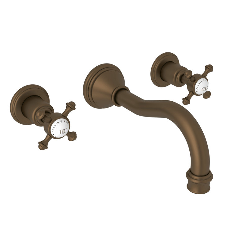 Georgian Classic 2-Handle Polished Nickel Wall-Mounted Faucet