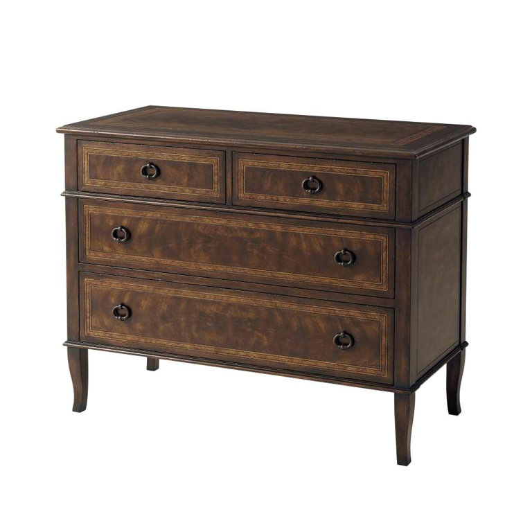 Brooksby 4-Drawer Mahogany and Cerejeira Veneered Dresser