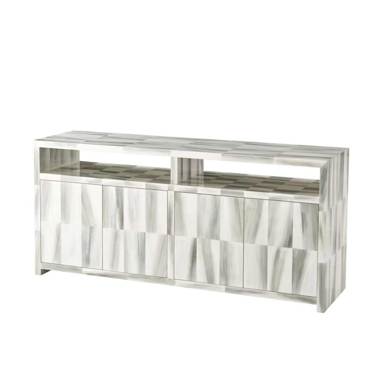Biscayne 67.5'' Hand-Painted Solid Wood Console Table with Storage