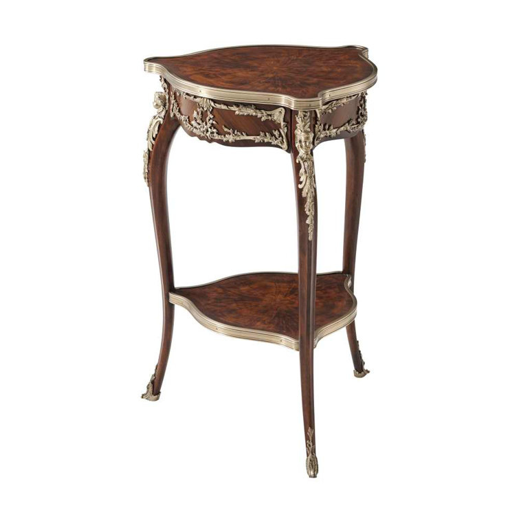 Althorp Elegance Mahogany Brass-Bound Round End Table