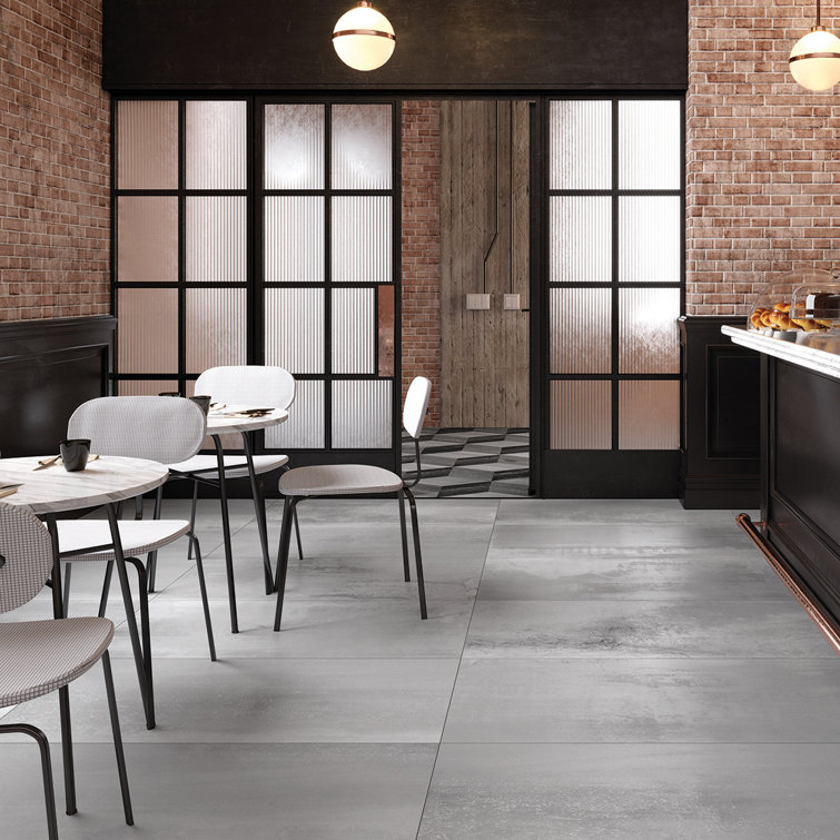 Lawrence 12" x 24" Matte Gray Porcelain Tile
