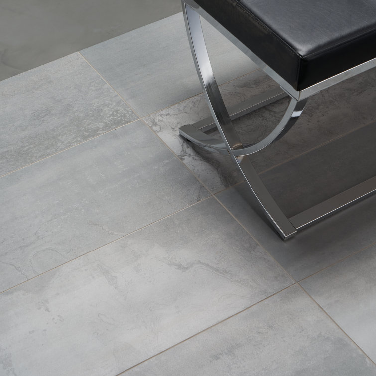 Lawrence 12" x 24" Matte Gray Porcelain Tile
