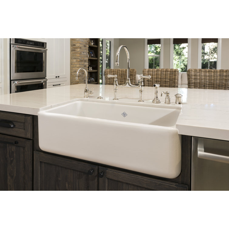 Classic Georgian 10" Polished Nickel Kitchen Faucet with Filter