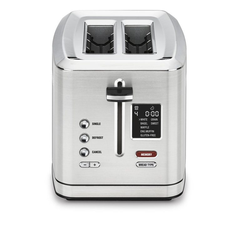 Stainless Steel 2-Slice Digital Toaster with MemorySet Feature