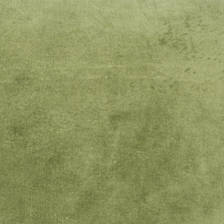 Grass Green Cotton Velvet Lumbar Pillow with Playful Tassels