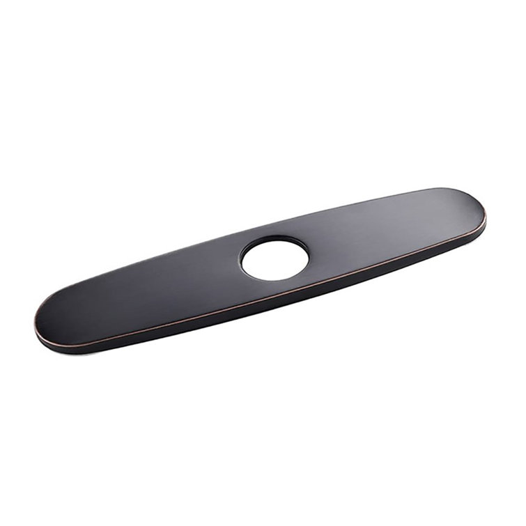 Oil Rubbed Bronze Stainless Steel Single-Hole Faucet Deck Plate