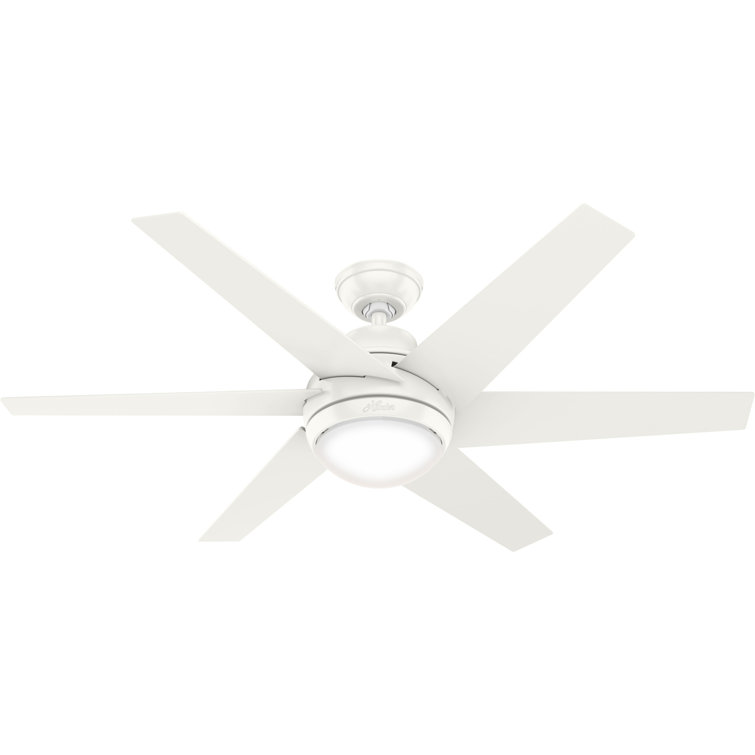 Sotto 52" Brushed Nickel Modern Ceiling Fan with LED Light and Remote