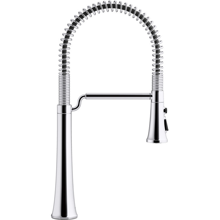 Tone Semi-Professional Polished Chrome Kitchen Faucet with 3-Function Pull-Down Sprayer