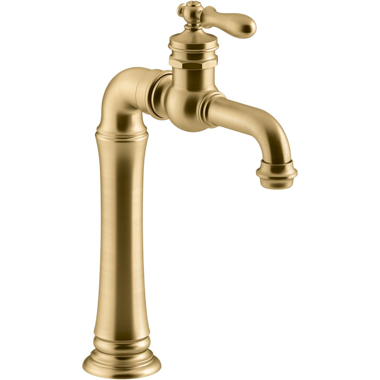 Vibrant Brushed Moderne Brass Vintage Bar Faucet