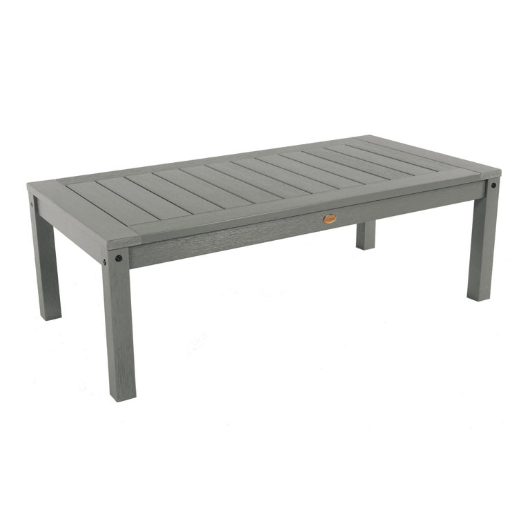 Coastal Teak Rectangular Synthetic Wood Outdoor Coffee Table