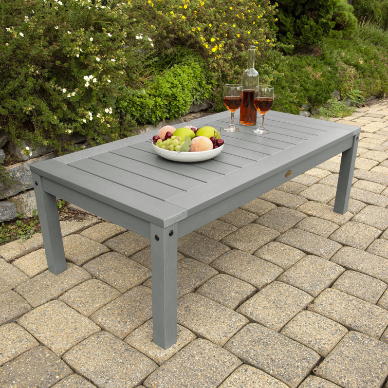 Coastal Teak Rectangular Synthetic Wood Outdoor Coffee Table