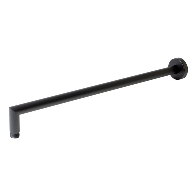 Black Matte 20" Round Wall Mounted Shower Arm