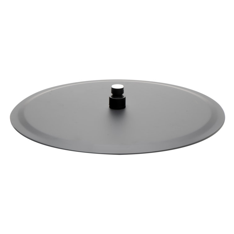 16" Black Matte Stainless Steel Ultra-Thin Rain Shower Head