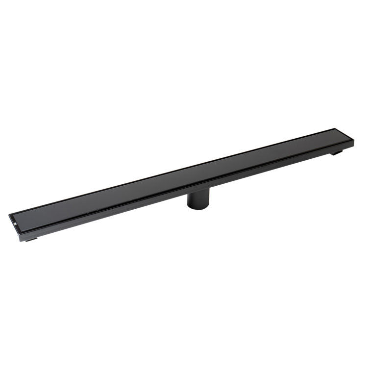 32" Black Matte Stainless Steel Linear Shower Drain