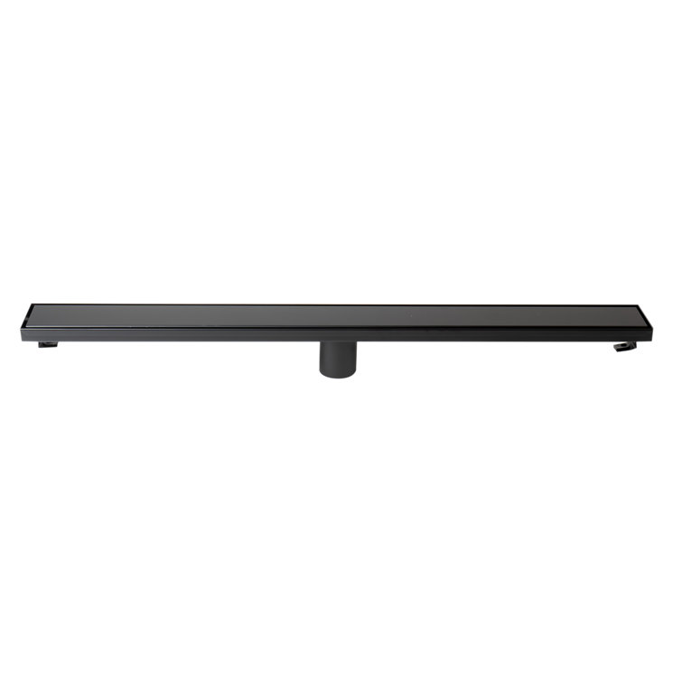 32" Black Matte Stainless Steel Linear Shower Drain